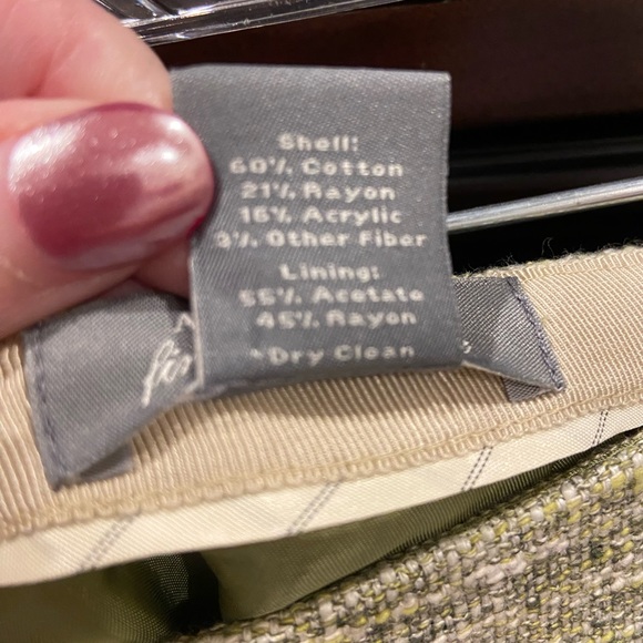 Vintage Ann Taylor Skirt (worn once) Size 8, Fine Italian Fabric w/pockets - Picture 5 of 10